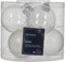 Kerstbal glas d6 cm zilver 6st kerst