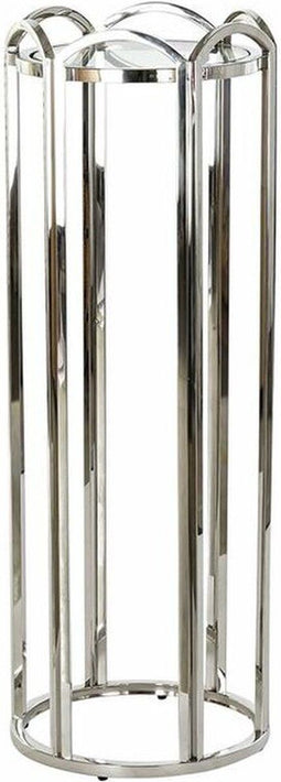 Bijzettafel DKD Home Decor Kristal Zilverkleurig Metaal 40 x 40 x 110 cm