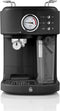 Swan One-Touch Retro Espressomachine - Zwart - 1100 Watt