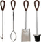 Gerei voor de haard DKD Home Decor Roestvrij staal Aluminium (15 x 15 x 62 cm)