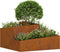 vidaXL - Plantenbak - 80x80x50 - cm - Weerstaal