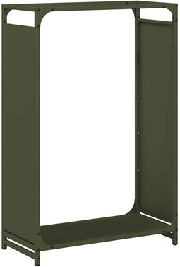vidaXL - Brandhoutrek - 60x28x90 - cm - koudgewalst - staal - olijfgroen