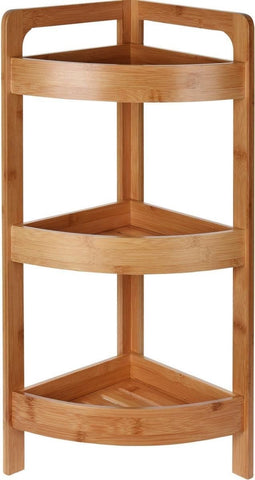 Badkamer kast - Badkamerrek - bamboe - milieuvriendelijk - 3 Laags - 23x61cm