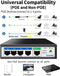 Goalake PoE+ Switch met 5 Poorten 100 Mbps - Perfect voor IP-bewaking en Access Points
