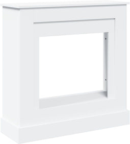 vidaXL - Haardombouw - 90x30x90 - cm - bewerkt - hout - wit