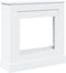 vidaXL - Haardombouw - 90x30x90 - cm - bewerkt - hout - wit