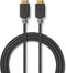 Nedis - Premium High Speed HDMI-Kabel - 4K@60Hz 18 Gbps 2.00 m Antraciet