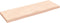 vidaXL - Wandschap - 60x20x2 - cm - onbehandeld - massief - eikenhout