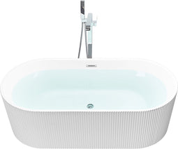GOCTA - Vrijstaande badkuip ovaal - Wit - 169 x 80 cm - Acryl