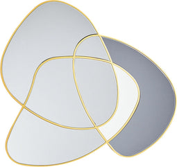 TAILLY - Wandspiegel - Goud - 99 x 89 cm - Glas