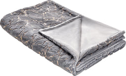 GODAVARI - Plaid - Grijs - 130 x 180 cm - Polyester