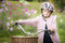 Mini Hornit Lids - Fietshelm voor Kinderen - LED achterlicht - Pug Puppies (S)