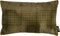 WOOOD Lada Kussen - Velvet - Warm Groen - 30x50x10