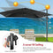 Coast Zweefparasol - 300 x 300 cm - 360° Draaibaar en Kantelbaar - Zwart