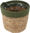 Goed & Groen - Mand Saga stro (groen) - ↨ 17cm - Potmaat 19 - Exclusieve Kwaliteit Bloempotten - Bloem Pot - Bloempotten - Sfeer - Interieur