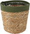 Goed & Groen - Mand Saga stro (groen) - ↨ 24cm - Potmaat 25 - Exclusieve Kwaliteit Bloempotten - Bloem Pot - Bloempotten - Sfeer - Interieur