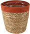 Goed & Groen - Mand Saga stro (terracotta) - ↨ 24cm - Potmaat 25 - Exclusieve Kwaliteit Bloempotten - Bloem Pot - Bloempotten - Sfeer - Interieur