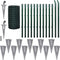 vidaXL - Euro - hek - 25x0,8 - m - staal - groen