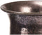 Vaas Zilverkleurig Metaal 14 x 46 x 14 cm (4 Stuks) Met reliëf
