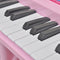 vidaXL Speelgoedkeyboard met krukje/microfoon en 37 toetsen roze