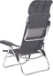 Crespo AL/223 - Strandstoel - Verstelbaar met hoofdsteun - Donker grijs