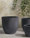 KANNIA - Bloempot - Grafietgrijs - 55 cm - Klei-vezelmengsel