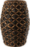 J-Line vaas Mand Roni Lang - hout - zwart/bruin - 60.5 cm hoog