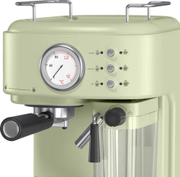 Swan One-Touch Retro Espressomachine - Groen - 1100 Watt