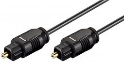 Wirboo W502 - Glasvezelkabel - Toslink 2 m - Zwart