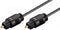Wirboo W502 - Glasvezelkabel - Toslink 2 m - Zwart
