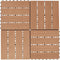 vidaXL - Terrastegels - 30x30 - cm - 1 - m² - HKC - teakkleur - 11 - st