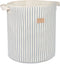 Nobodinoz Opbergmand Odéon 41x37cm Blue Thin Stripes/Natural - Speelgoedzak