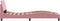 vidaXL - Bedframe - met - hoofdeinde - zonder - matras - 90x190 - cm - fluweel - roze