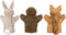 Goki Hand puppets 1 stuk, squirrel, rabbit of hedgehog