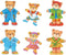 Goki Houten Aankleedpuzzel Beren in Houten Box, 36st.