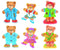 Goki Houten Aankleedpuzzel Beren in Houten Box, 36st.