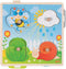 Goki Houten Achtergrond Vormenpuzzel Tuin, 4st.