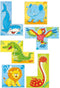 Goki Houten Blokpuzzel Wilde Dieren, 4st.