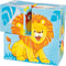 Goki Houten Blokpuzzel Wilde Dieren, 4st.