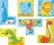 Goki Houten Blokpuzzel Wilde Dieren, 4st.