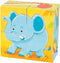 Goki Houten Blokpuzzel Wilde Dieren, 4st.
