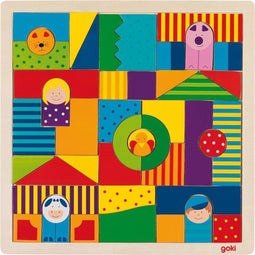 Goki Houten Boerderij Puzzel, 43dlg.