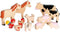 Goki Houten Boerderijdierenset, 12dlg.