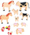 Goki Houten Boerderijdierenset, 12dlg.
