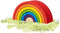 Goki Houten Bouwblokken Regenboog, 5dlg.