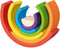 Goki Houten Bouwblokken Regenboog, 5dlg.
