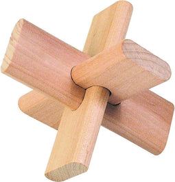 Goki Houten Denkpuzzel in Katoenen Zakje