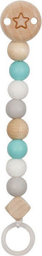 Goki Houten Fopspeenketting Ster Blauw