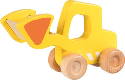 Goki Houten Graafmachine met Shovel Geel