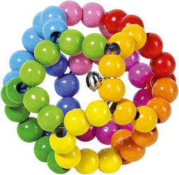 Goki Houten Grijpring Bal Regenboog